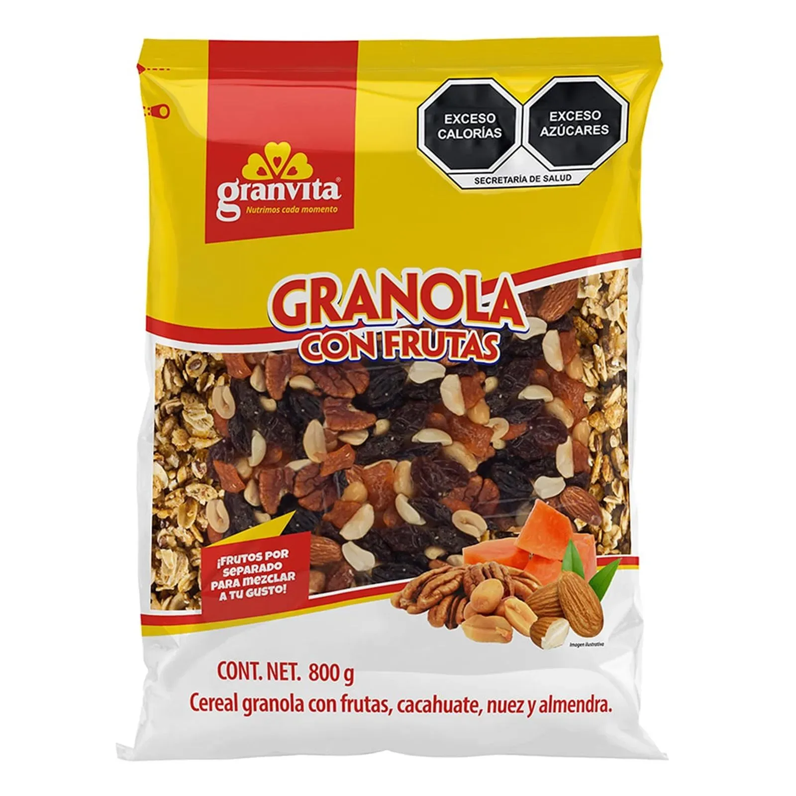 Granola Granvita Tradicional con Frutas 800g