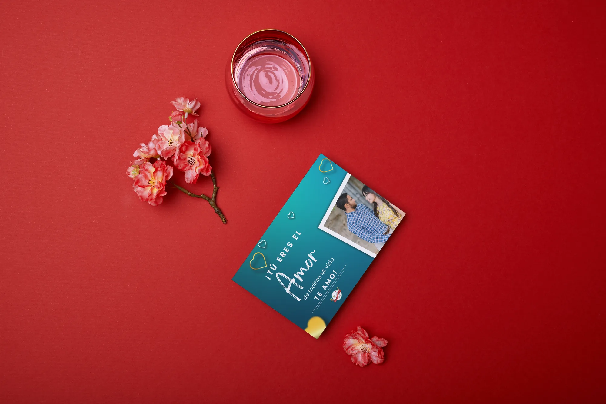 💌 Tarjeta Personalizada - Calidad de Estudio con dedicatoria personalizada y fotografía.