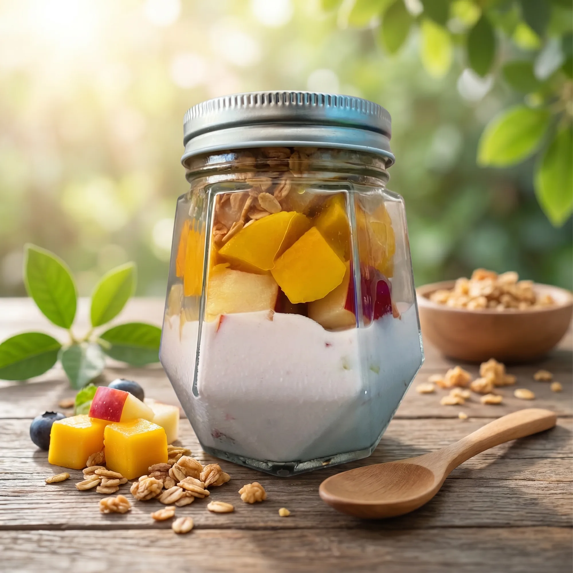 🍇🍌Mix Frutal Yogurt con Granola